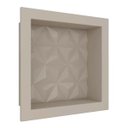 Ver imagem 1 de Nicho Para Banheiro 30x30 Mármore Sintético Cozimax Bege Textura