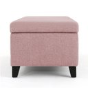 Ver imagem 5 de Recamier Bau Julia 1,20m Suede Rosa Bebe - Inova Decor Inova Decorações