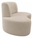 Ver imagem 5 de Sofá Orgânico Curvo Luxo Mavie 160cm Sala Bouclê Cappuccino