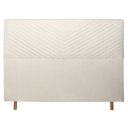 Ver imagem 2 de Cabeceira Cama Box Queen Viena 160 Cm Suede Bege Claro - MV Estofados Shop