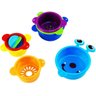 Brinquedo para banho bebê Copo Animal Divertido de Empilhar - 3