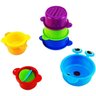 Brinquedo para banho bebê Copo Animal Divertido de Empilhar - 6