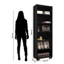Ver imagem 4 de Estante de Livros 60,5cmx188cm 5 Prateleiras Office
