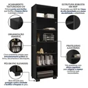 Ver imagem 5 de Estante para Livros 5 Prateleiras Office 180CMX60,5cm Preto Black Tx