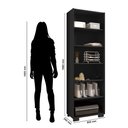 Ver imagem 4 de Estante para Livros 5 Prateleiras 188cmx60,5cm Office 