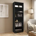 Ver imagem 1 de Estante para Livros 5 Prateleiras Office 180CMX60,5cm Preto Black Tx
