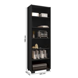 Estante para Livros 5 Prateleiras 188cmx60,5cm Office  - 5