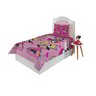 Jogo de Cama Infantil Lepper Minnie Solteiro 2 Peças Microfibra Rosa - 1