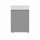 Ver imagem 6 de Mesa Escrivaninha Retangular X Escritório Pé Painel com Passa Cabos 120cm Executive Cinza