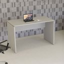Ver imagem 1 de Mesa Escrivaninha Retangular X Escritório Pé Painel com Passa Cabos 120cm Executive Cinza