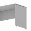 Ver imagem 5 de Mesa Escrivaninha Retangular X Escritório Pé Painel com Passa Cabos 120cm Executive Cinza
