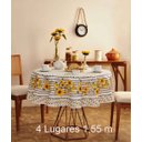 Ver imagem 3 de Toalha de Mesa 4 Lugares Redonda 1,55m Pop Campestre 36660 Lepper