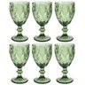 Jogo De 6 Taças 340Ml Diamond Verde - 1
