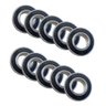 Kit 10x Rolamentos 6205 2rs C3 Rígido Esferas 25x52x15 - 1