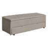 Recamier Baú com Gaveta para Cama Box Casal Queen - Clara - Sv Decor:bege - 1