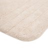 Tapete de Banheiro Quarto Algodão Retangular Vizapi Shiva 50x70cm Bege Amêndoa - 2
