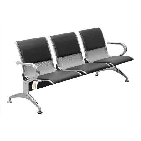 Cadeira Longarina 3 Lugares com Estofado