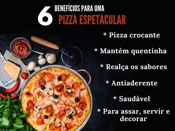 Forma de Pedra Sabão para pizza 32 cm alças de cobre curada - 2