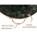 Ver imagem 3 de Forma de Pedra Sabão para pizza 22 cm alças de cobre curada