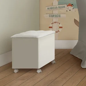 Baú com Tampo Basculante Estofado Elô