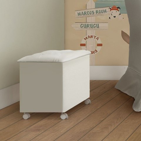 Baú com Tampo Basculante Estofado Elô 