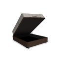 Ver imagem 2 de Cama Box Baú Casal 138 Tecido Sintético Marrom com Colchão Ortobom Airtech Spring Pocket D26 Bege 70