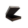 Cama Box Baú Casal 138 Tecido Sintético Marrom com Colchão Ortobom Airtech Spring Pocket D26 Bege 70 - 2