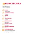 Ver imagem 4 de Conjunto com 6 Cadeiras Mdf Copper para Sala de Jantar Moderna Mobília