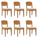 Ver imagem 1 de Conjunto com 6 Cadeiras Mdf Copper para Sala de Jantar Moderna Mobília