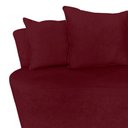 Ver imagem 4 de Kit Namoradeira + 2 Poltronas Yara Orgânica Suede Marsala