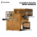Ver imagem 4 de Guarda Roupa Casal New Kansas Carvalho Americano - Incorplac