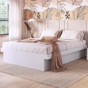 Ver imagem 3 de Cama Queen com Baú para Colchão 198x158cm Multimóveis Cr40128 Branco