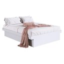 Ver imagem 2 de Cama Queen com Baú para Colchão 198x158cm Multimóveis Cr40128 Branco