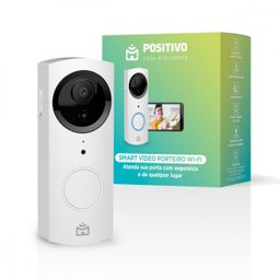Video Porteiro Full HD Home Smart Wifi Ip54 Positivo Branco - 1