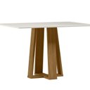 Ver imagem 6 de Conjunto Sala de Jantar Mesa 120cm Tampo Vidro/MDF Rubi com 4 Cadeiras Amanda