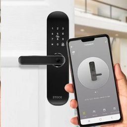 Fechadura Digital Wi-fi Smarteck Preta - Steck - 5