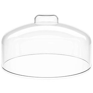 Cúpula de Plástico 24cm Clear Bolos Tortas Doces Pratos Haus Concept Cristal