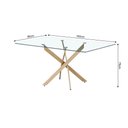 Ver imagem 4 de Mesa de Jantar Lara Base Aço Carbono Tampo 160cm Vidro 10mm Design Moderno Sala de Jantar - Bronze