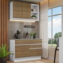 Ver imagem 1 de Armário de Cozinha Compacta 120cm Branco/Rustic Glamy Madesa 08