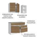 Ver imagem 5 de Armário de Cozinha Compacta 120cm Branco/Rustic Glamy Madesa 08