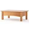 Mesa de Centro para Sala de Estar 100% Madeira Maciça Bella Carvalho Fosco - 2