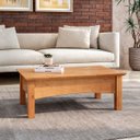 Ver imagem 3 de Mesa de Centro para Sala de Estar 100% Madeira Maciça Bella Carvalho Fosco