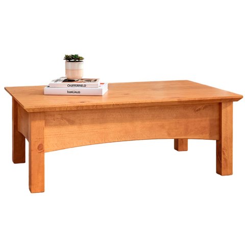 Mesa de Centro para Sala de Estar 100% Madeira Maciça Bella Carvalho Fosco