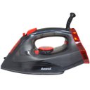 Ver imagem 2 de Ferro de Passar Roupa a Vapor e a Seco Base Antiaderente de Cerâmica Preto 110V Amvox AF 1605 NEW