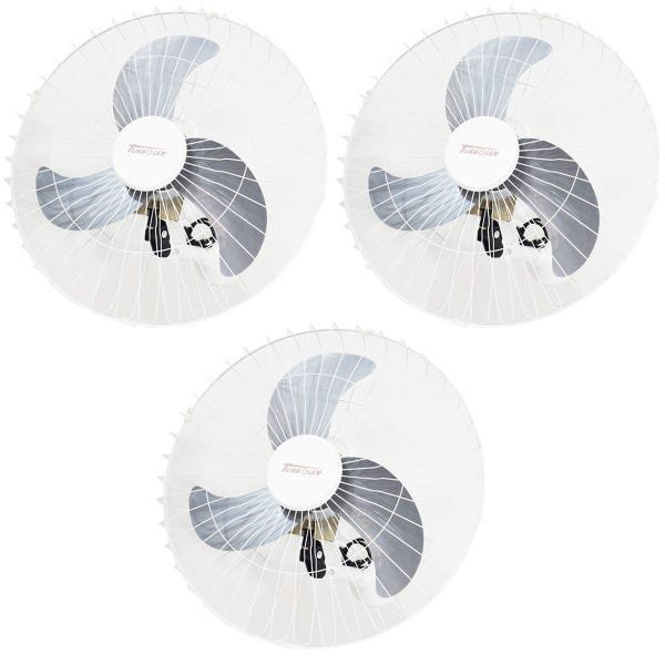 Kit 2 Ventilador Coluna 50cm 220V 200W Industrial Turbo Turbão 6 Pás 120  Fios GF Vitalex Preto - BEST SALE SHOP