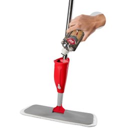 Kit 2 Vassouras Mop com Spray e Reservatório para Limpeza Rodo Mágico Limpa Fácil 1 Refil Wap - 5