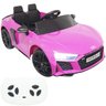 Mini Carro Elétrico Infantil Criança 12v Audi R8 Spyder Controle Remoto Rosa Brinqway Bw-123 - 2
