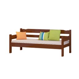 Sofá Cama de Madeira Castanho - Sku961552 - 2