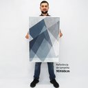 Ver imagem 2 de Quadro Decorativo em Canvas Abstrato Elementos Geométricos - Chassi - 90 x 60cm
