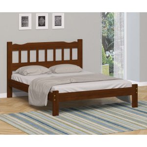 Cama Queen Perola Reforçada Cor Castanho